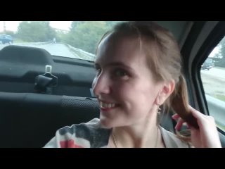a russian webcam girl streams for her english-speaking subscribers directly from a taxi cab.